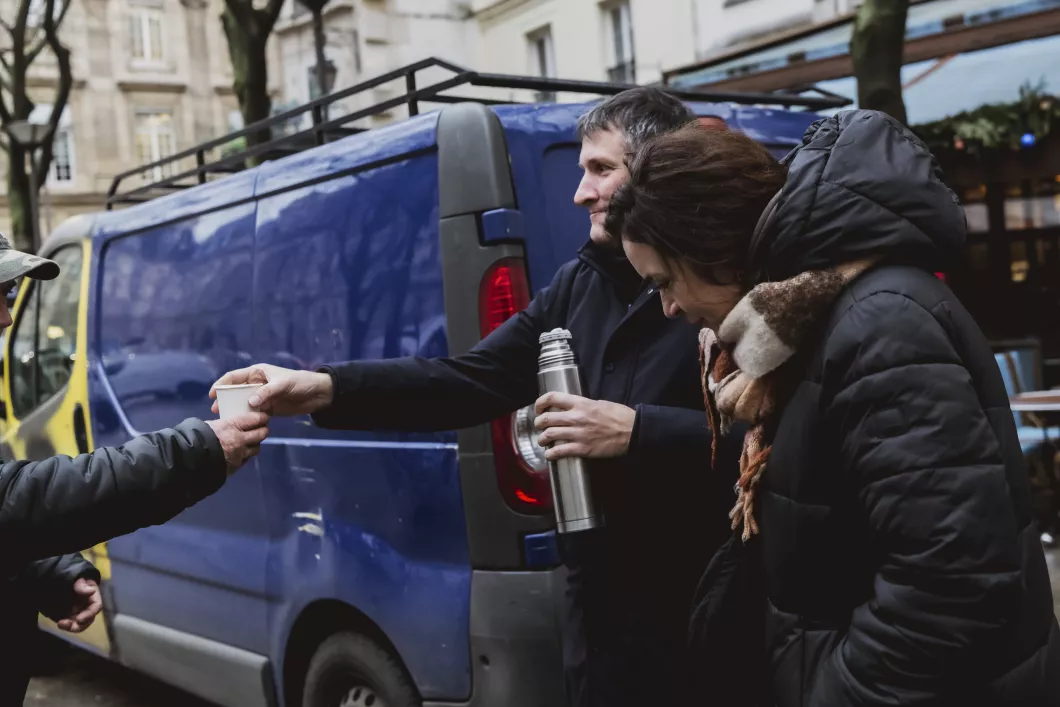 maraude pendant les fêtes de Noël