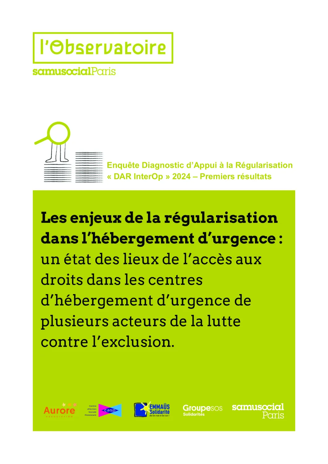 Image présentant la couverture du rapport